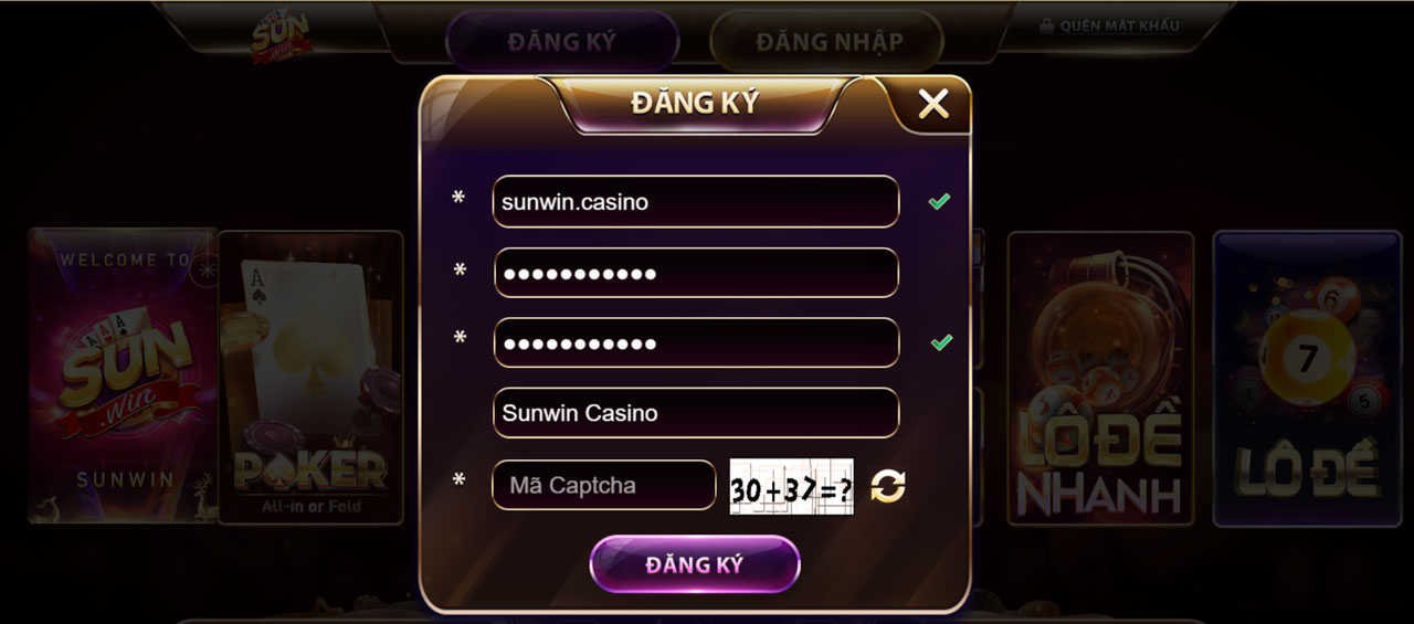 đăng ký sunwin